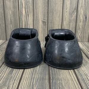 Tough-1 Rubber Horse Boot Shoe Hoof Guard Protector Size 2 Heavy Pair